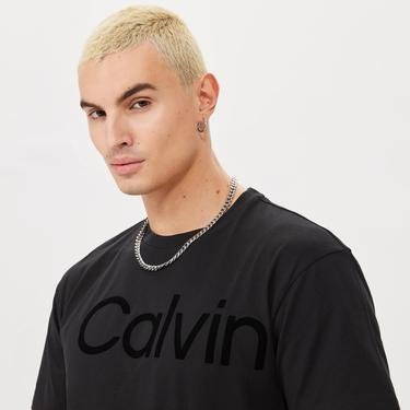  Calvin Klein FloLogo Comfort Erkek Siyah T-Shirt
