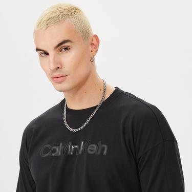  Calvin Klein Lacquer Modern Comfort Erkek Siyah T-Shirt