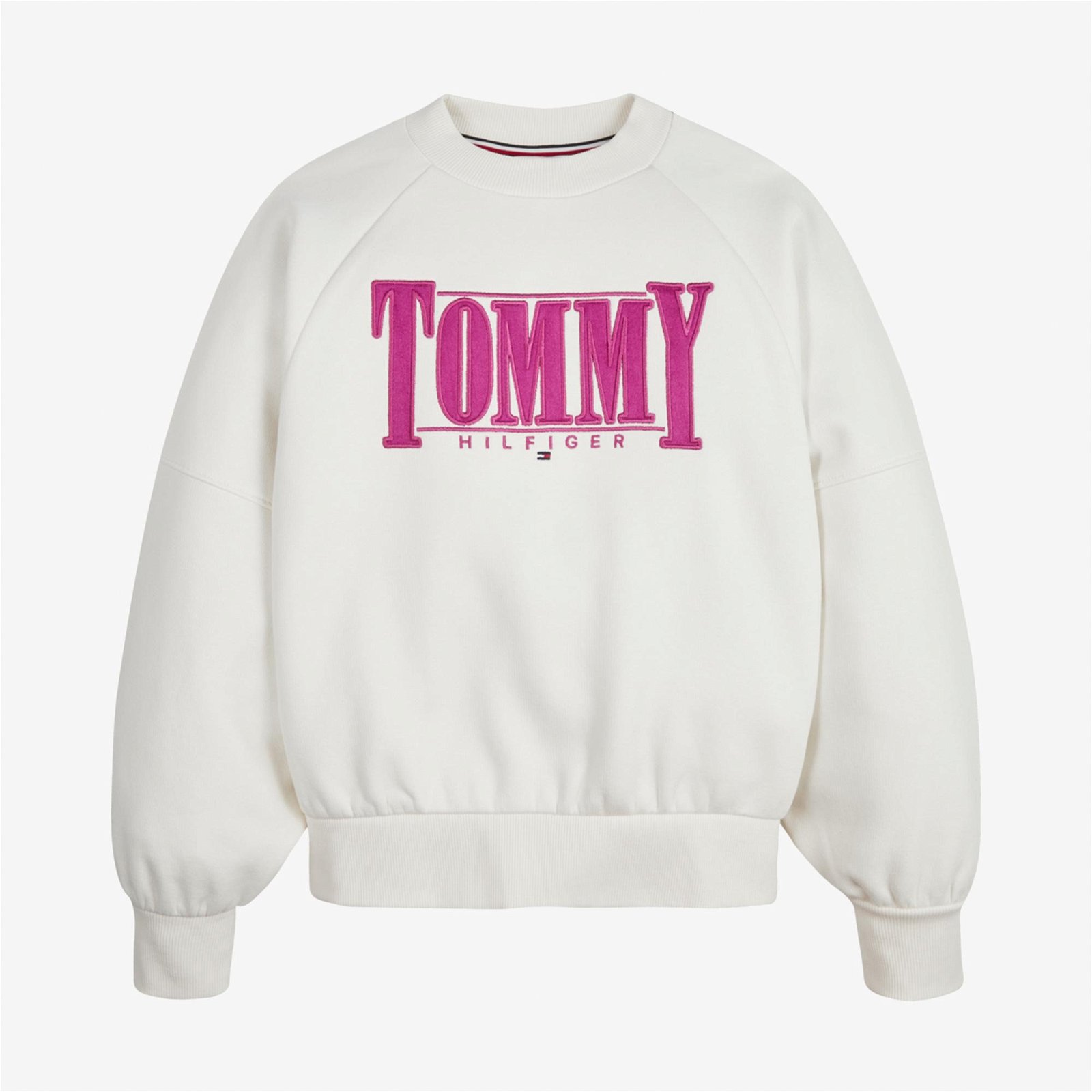 Tommy Hilfiger Sateen Logo Çocuk Sarı Sweatshirt