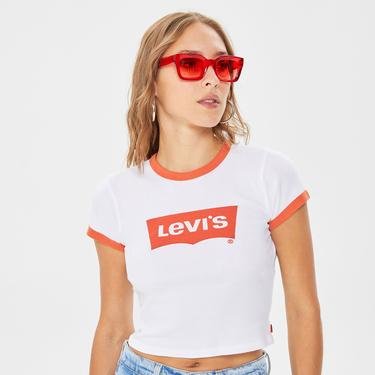  Levi's Graphic Ringer Mini Orange Tab Bw Br Kadın Turuncu T-Shirt