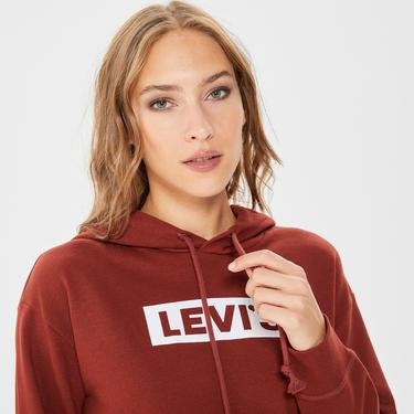  Levi's Graphic Standard Seasonal Kadın Kırmızı Sweatshirt
