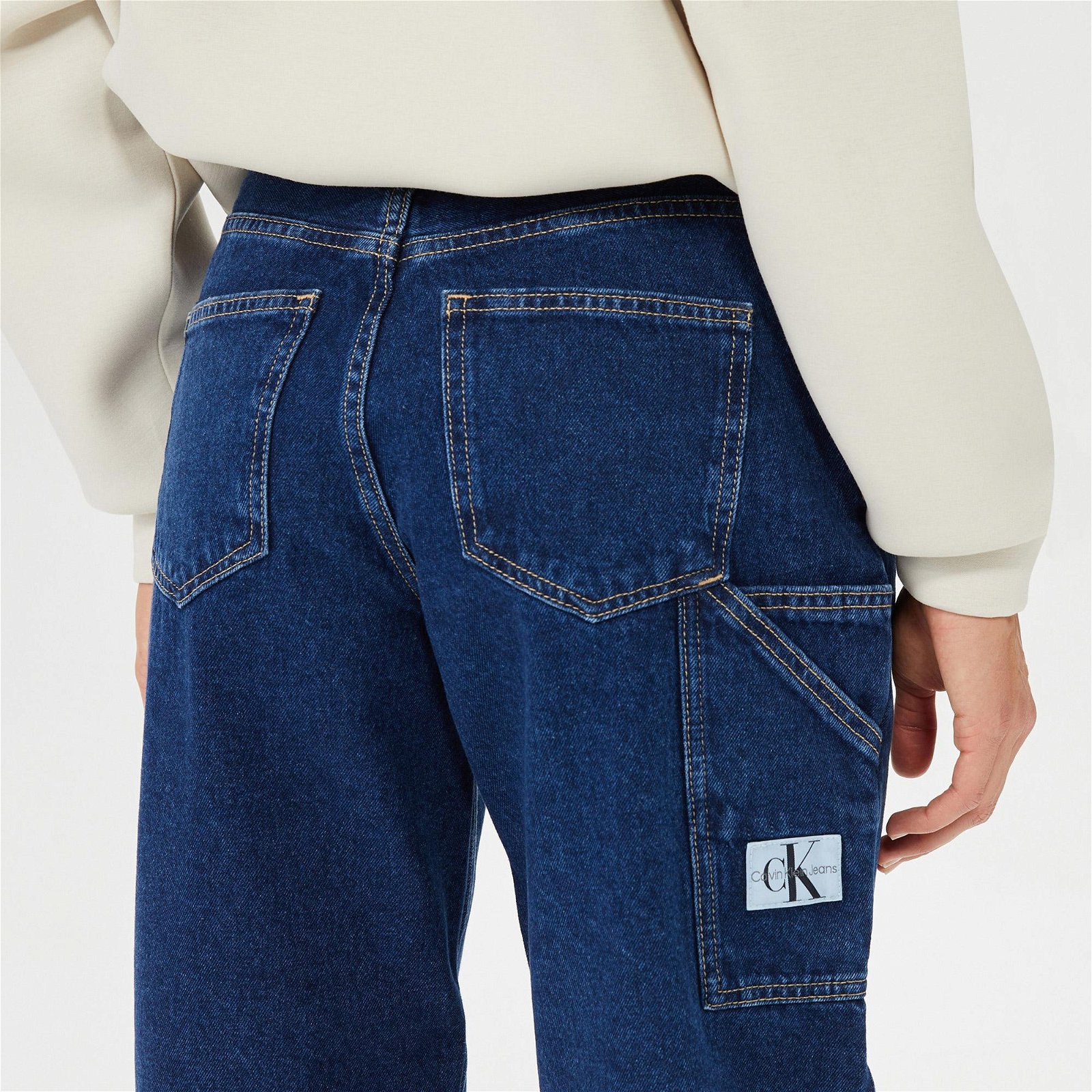 Calvin Klein 90's Straight Utility Denim Kadın Mavi Jeans