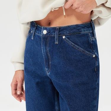  Calvin Klein 90's Straight Utility Denim Kadın Mavi Jeans