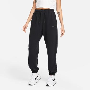  Nike Sportswear Plush Oversize Kadın Siyah Eşofman Altı