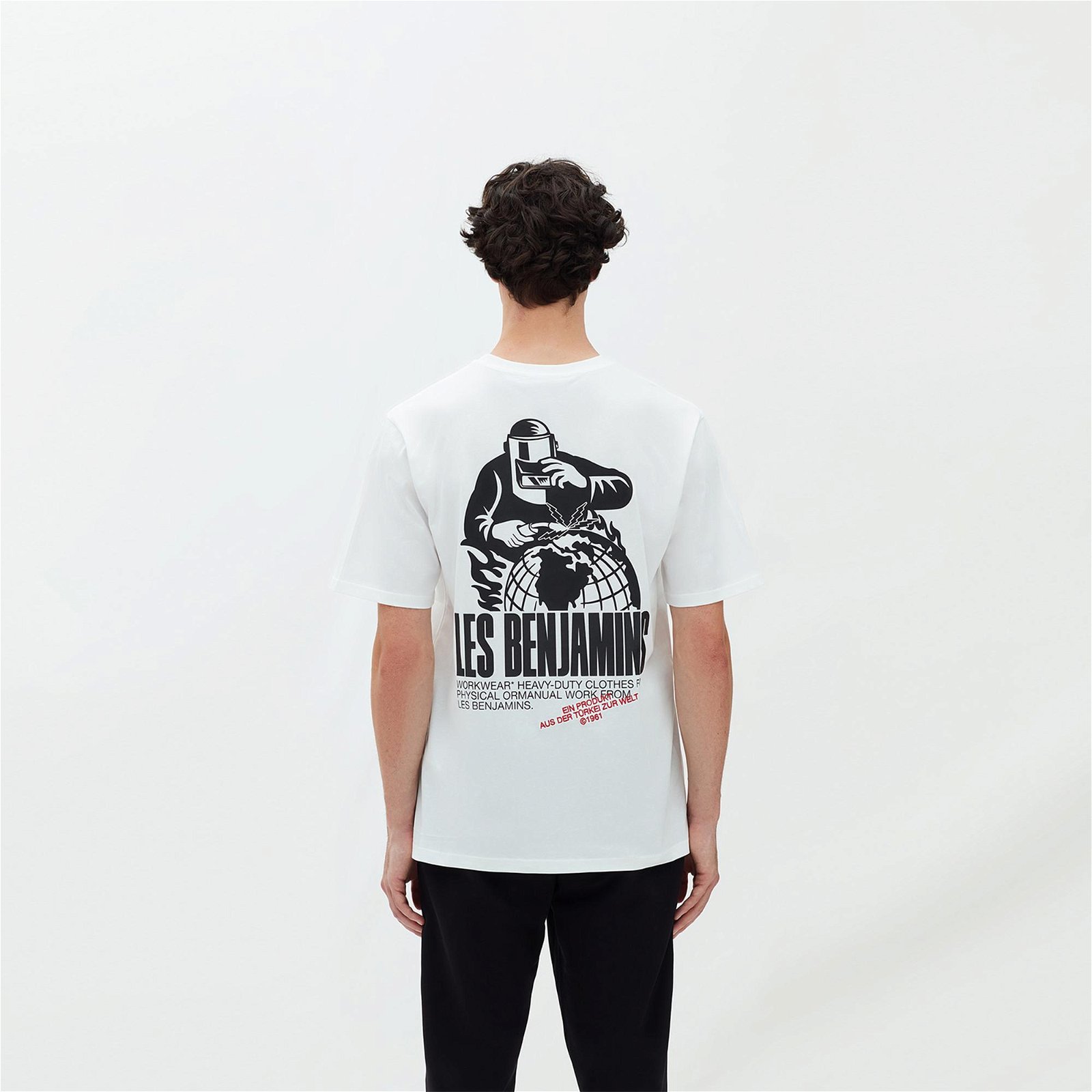 Les Benjamins Exclusives Erkek Beyaz T-Shirt