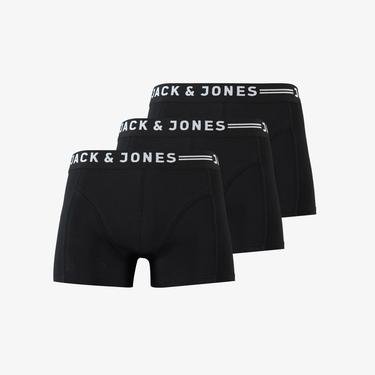  Jack & Jones Sense Erkek 3'lü Siyah Boxer