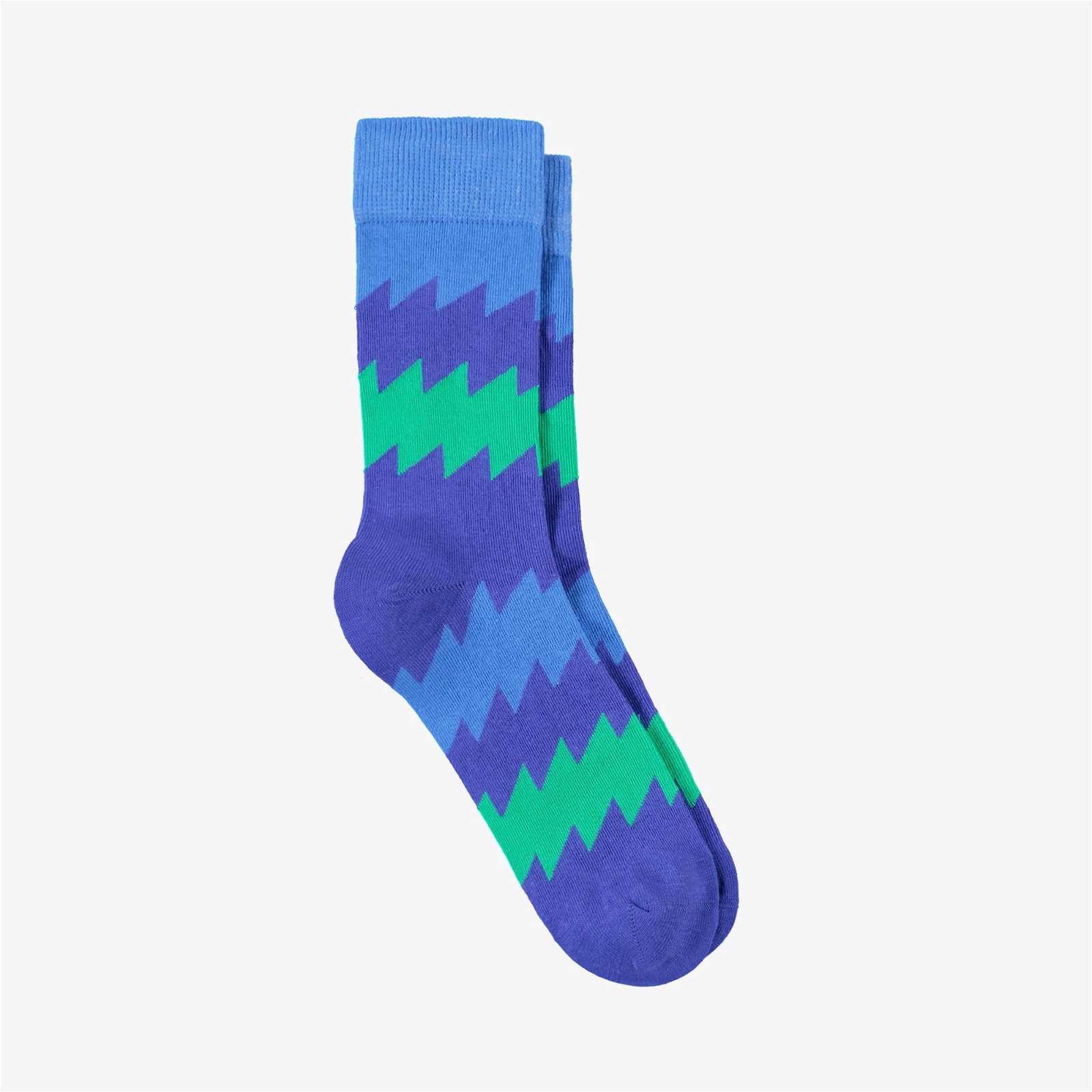 The Socks Company Zigzag Desenli Erkek Renkli Çorap