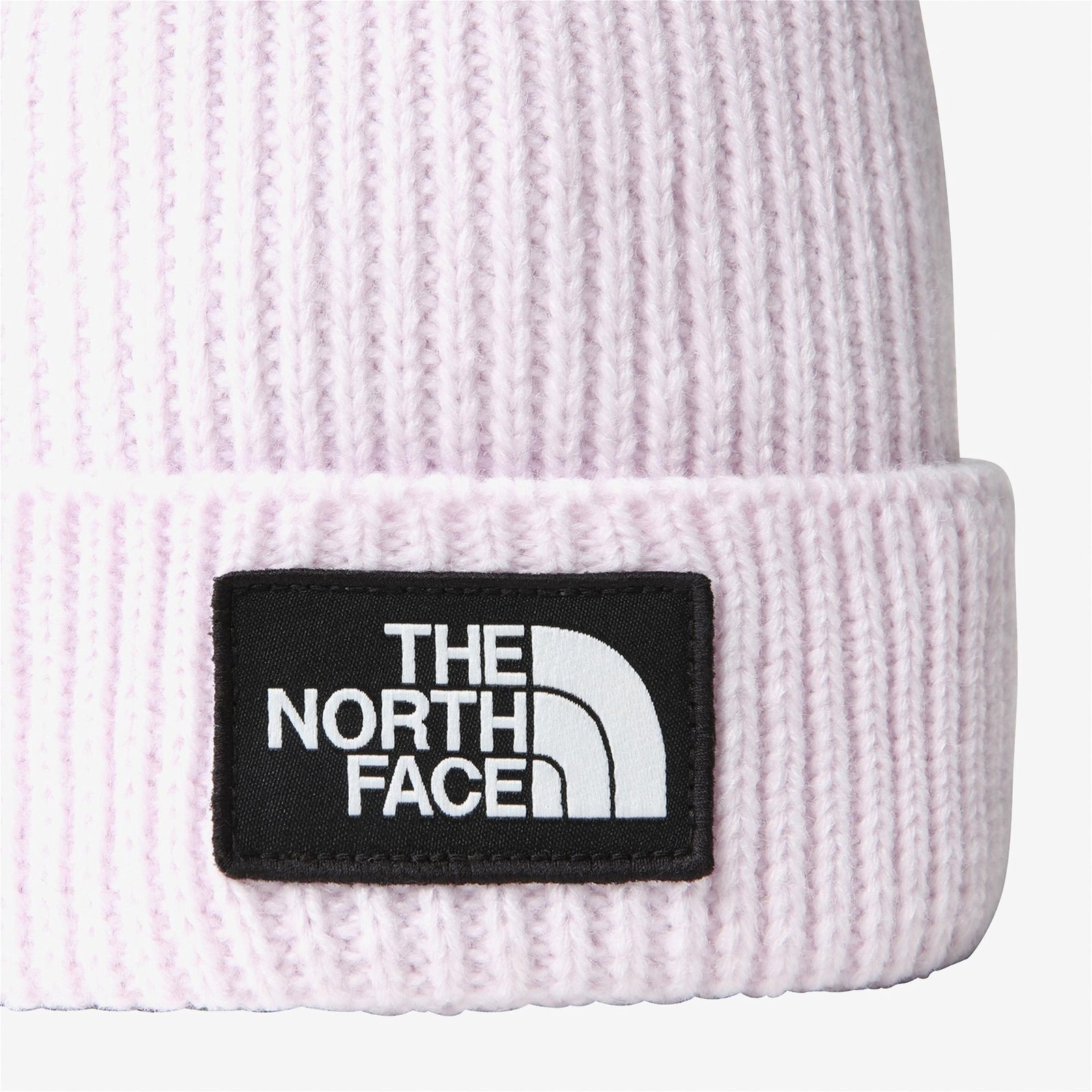 The North Face Logo Box Cuffed Unisex Mor Bere