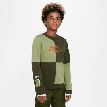  Nike Sportswear Amplify Crew Çocuk Yeşil Sweatshirt