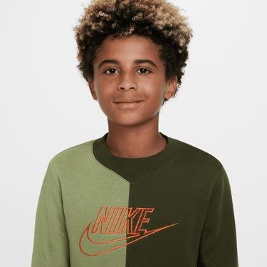 Nike Sportswear Amplify Crew Çocuk Yeşil Sweatshirt