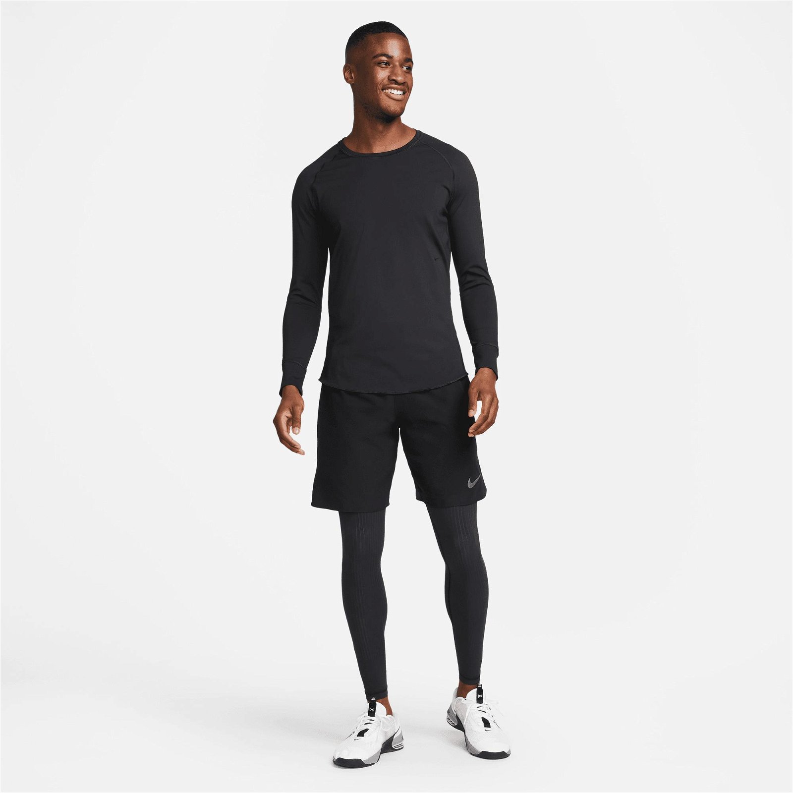 Nike Dri-FIT Adventure Aps Rec Top Erkek Siyah Sweatshirt