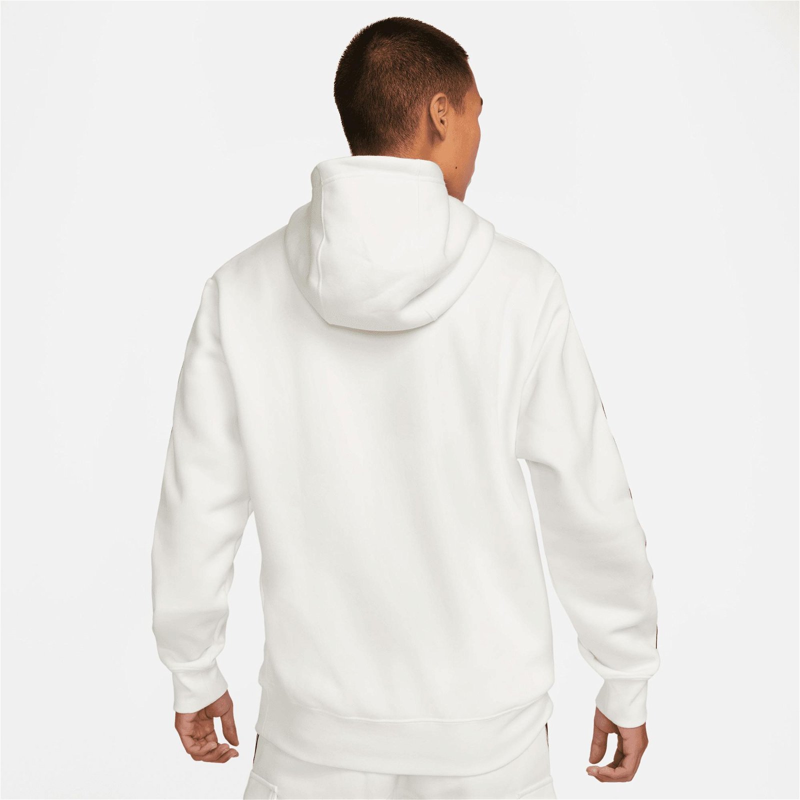 Nike Sportswear Repeat Fleece Hoodie Erkek Krem Sweatshirt