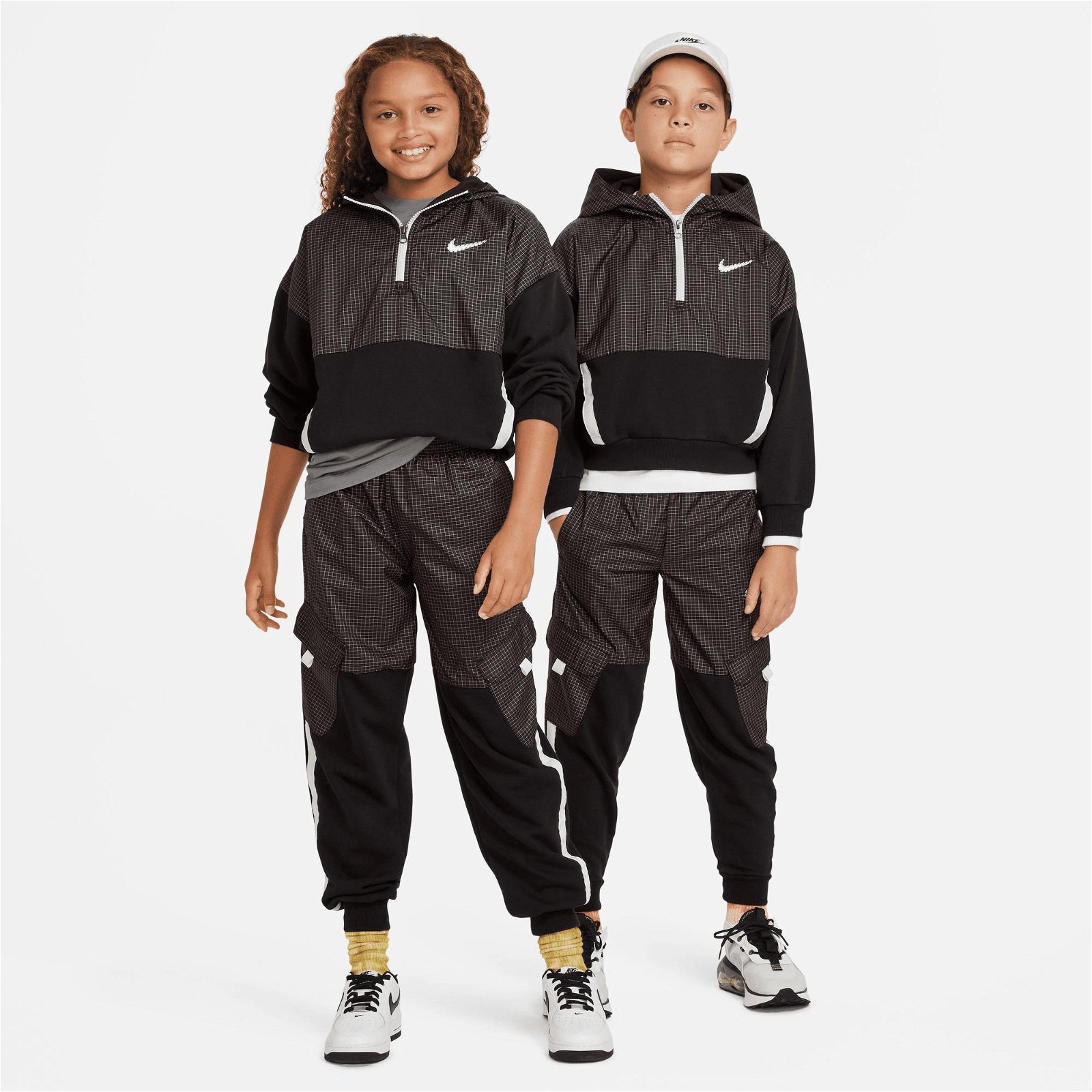 Nike Fleece Top Genç Siyah Sweatshirt