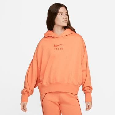  Nike Sportswear Air Fleece Hoodie Kadın Turuncu Sweatshirt