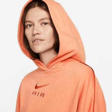  Nike Sportswear Air Fleece Hoodie Kadın Turuncu Sweatshirt