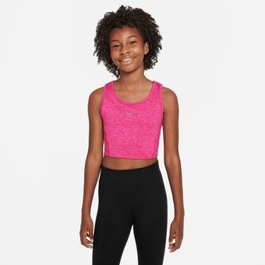  Nike Yoga Dri-FIT Tank Çocuk Pembe Kolsuz T-Shirt
