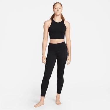  Nike Yoga Dri-FIT Luxe Crop Tank Kadın Siyah Kolsuz T-Shirt