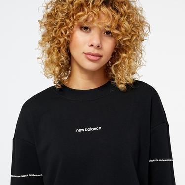  New Balance Essentials Winter Kadın Siyah Sweatshirt