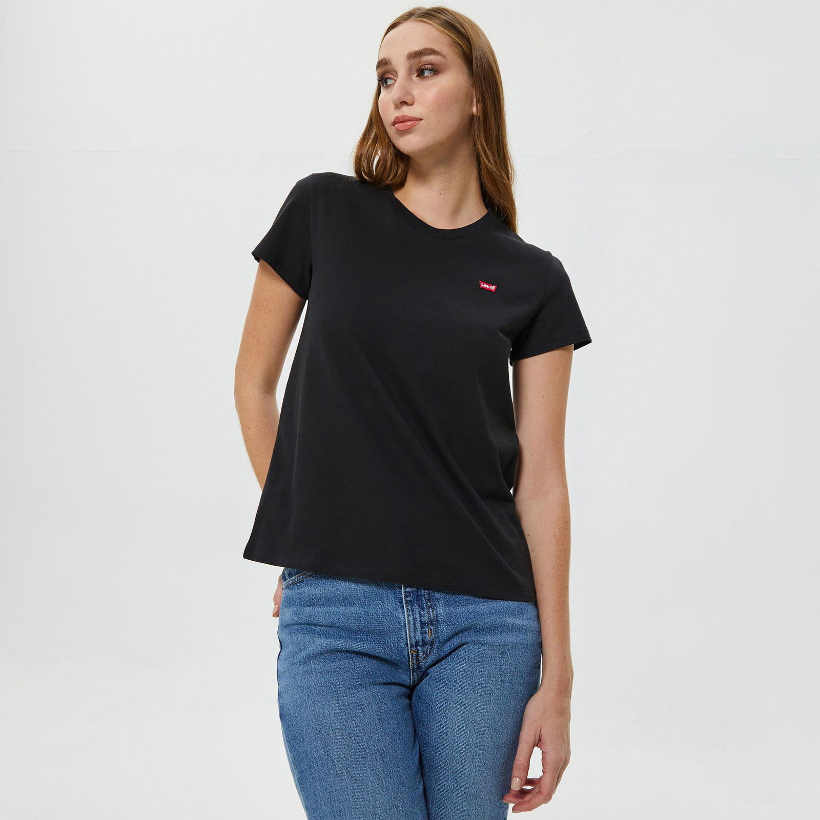 Levi's Perfect Mineral 4 Black X Graphic Kadın Siyah T-Shirt