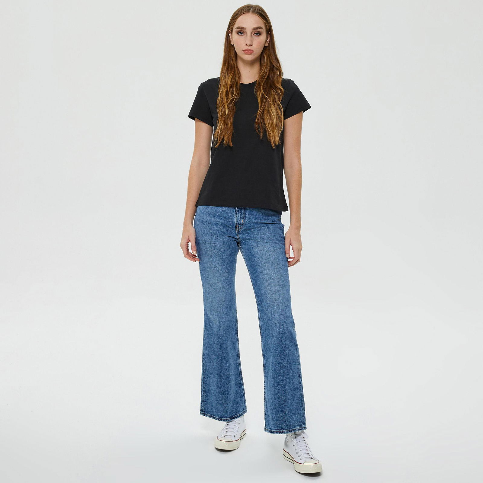 Levi's Perfect Mineral 4 Black X Graphic Kadın Siyah T-Shirt