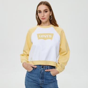  Levi's Vintage Raglan Crew Bw Sarı Kadın Sweatshirt