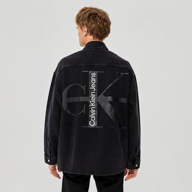 Calvin Klein Oversized Erkek Siyah Gömlek