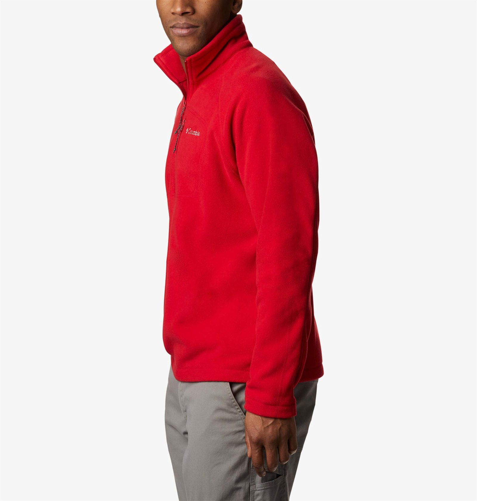 Columbia Fast Trek III Half Zip Fleece Erkek Kırmızı Polar Sweatshirt