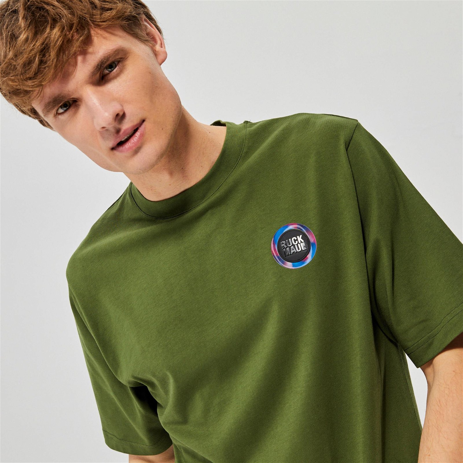 Ruck&Maul Casual Sportswear Erkek Yeşil T-Shirt