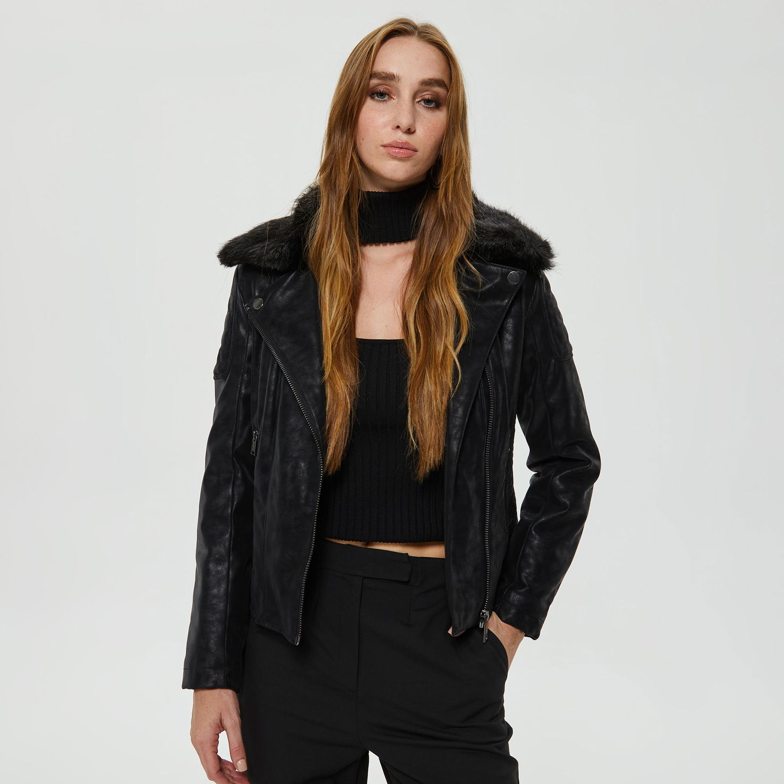 Guess Olivia Kadın Siyah Ceket