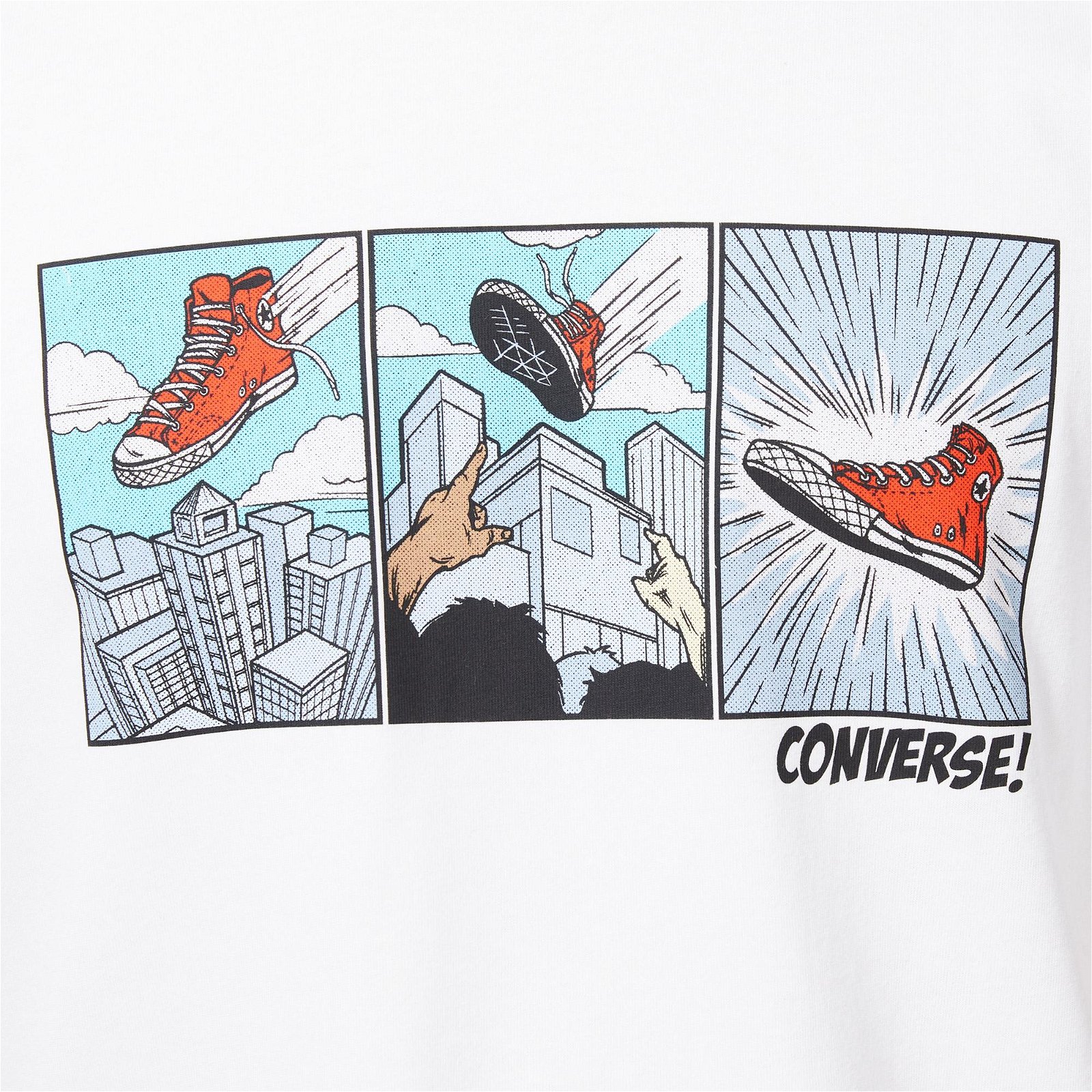 Converse Comic Chuck Erkek Beyaz T-Shirt