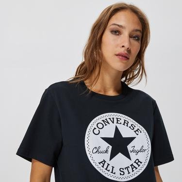  Converse Go-To Chuck Taylor Patch Unisex Siyah T-Shirt