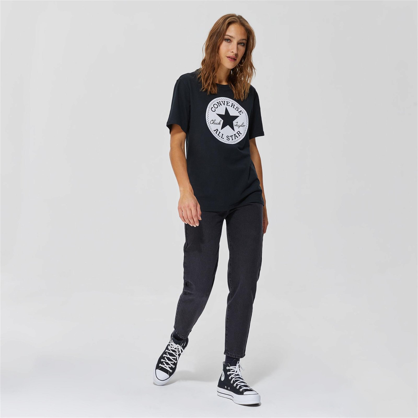 Converse Go-To Chuck Taylor Patch Unisex Siyah T-Shirt