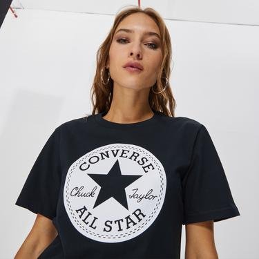  Converse Go-To Chuck Taylor Patch Unisex Siyah T-Shirt