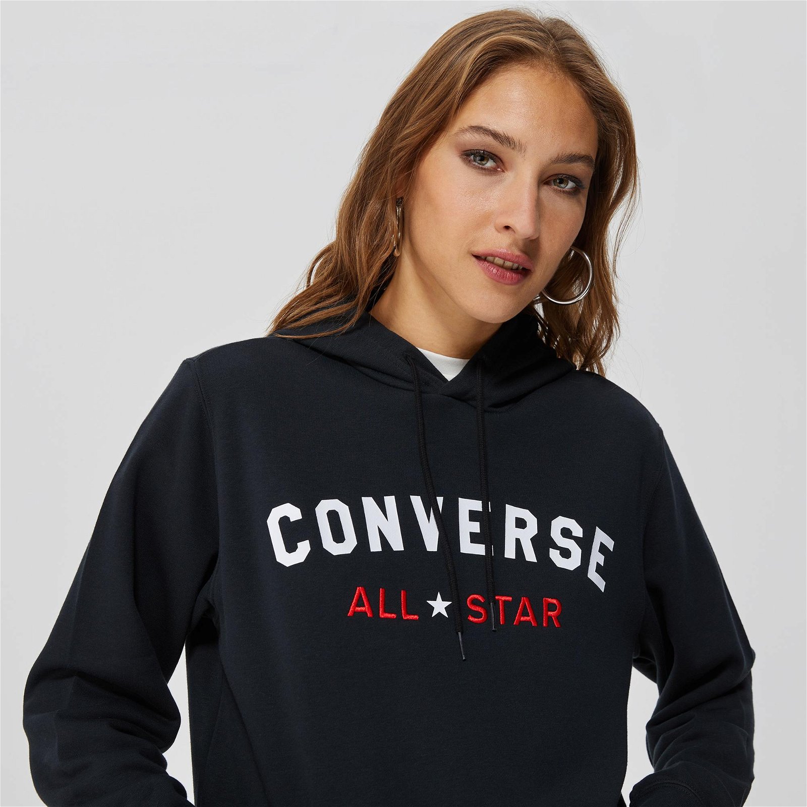 Converse Go-To All Star Hoodie Unisex Siyah Sweatshirt