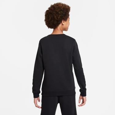  Nike Sportswear Hybrid Fleece Crew Çocuk Siyah Sweatshirt