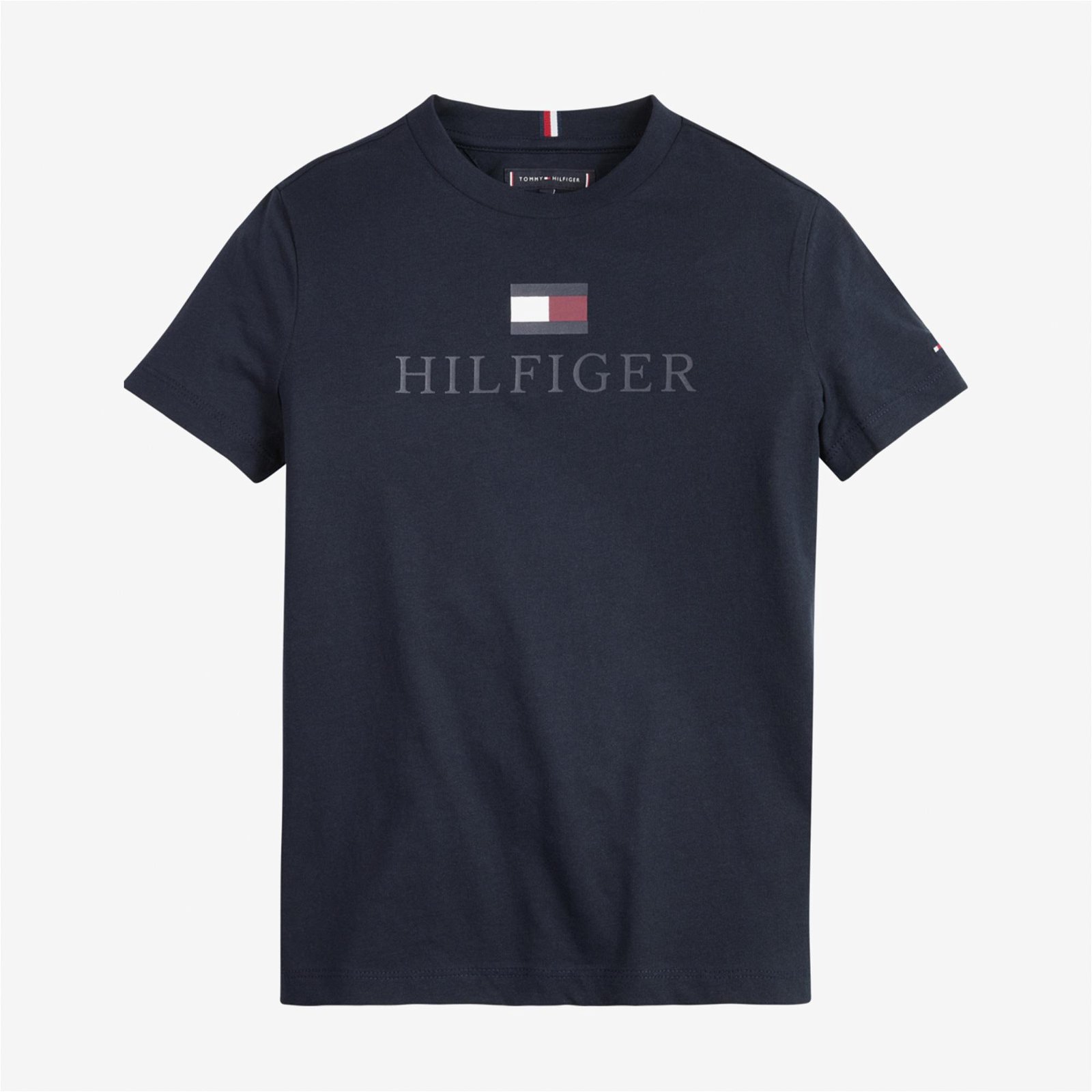 Tommy Hilfiger Logo Çocuk Mavi T-Shirt