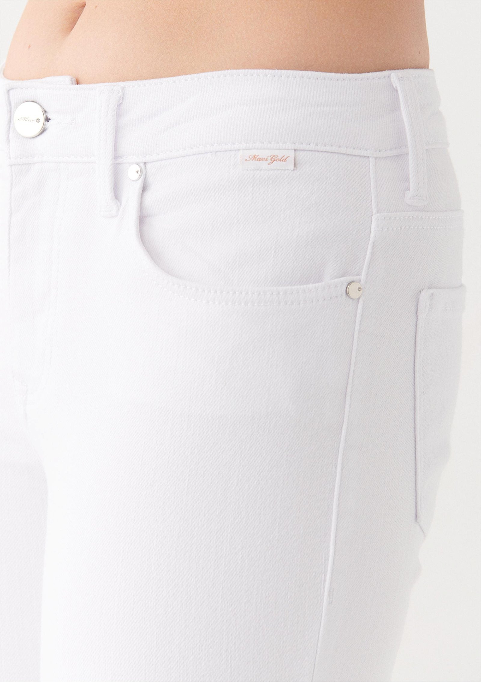 Mavi Tess Beyaz Gold Luxury Jean Pantolon 100328-81360