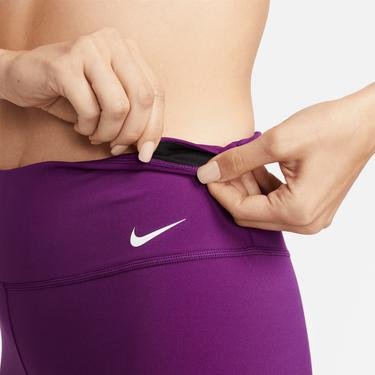  Nike One Dri-FIT Mid Rise 7 İnç Kadın Mor Kısa Tayt