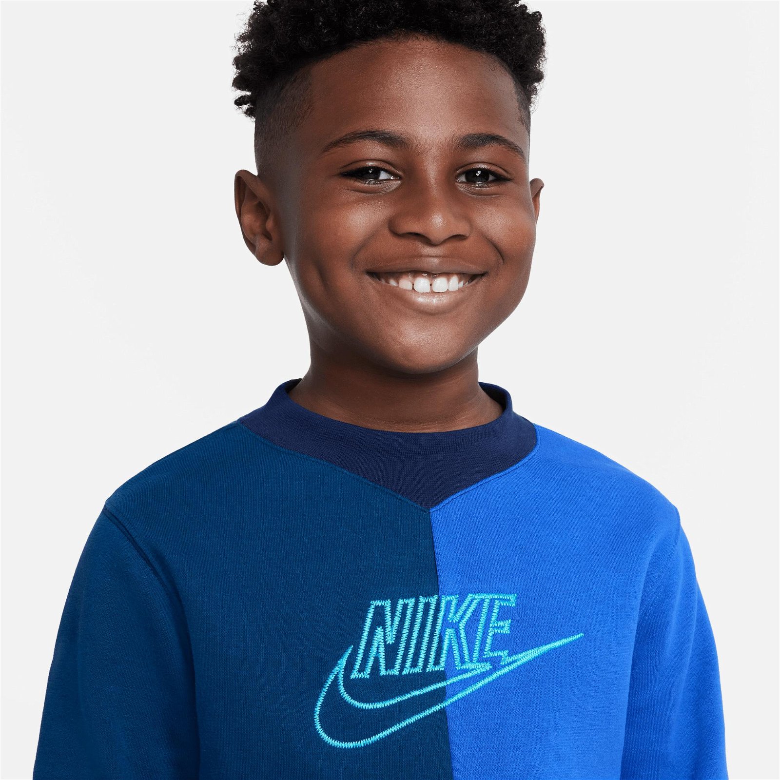 Nike Sportswear Amplify Crew Çocuk Lacivert Sweatshirt
