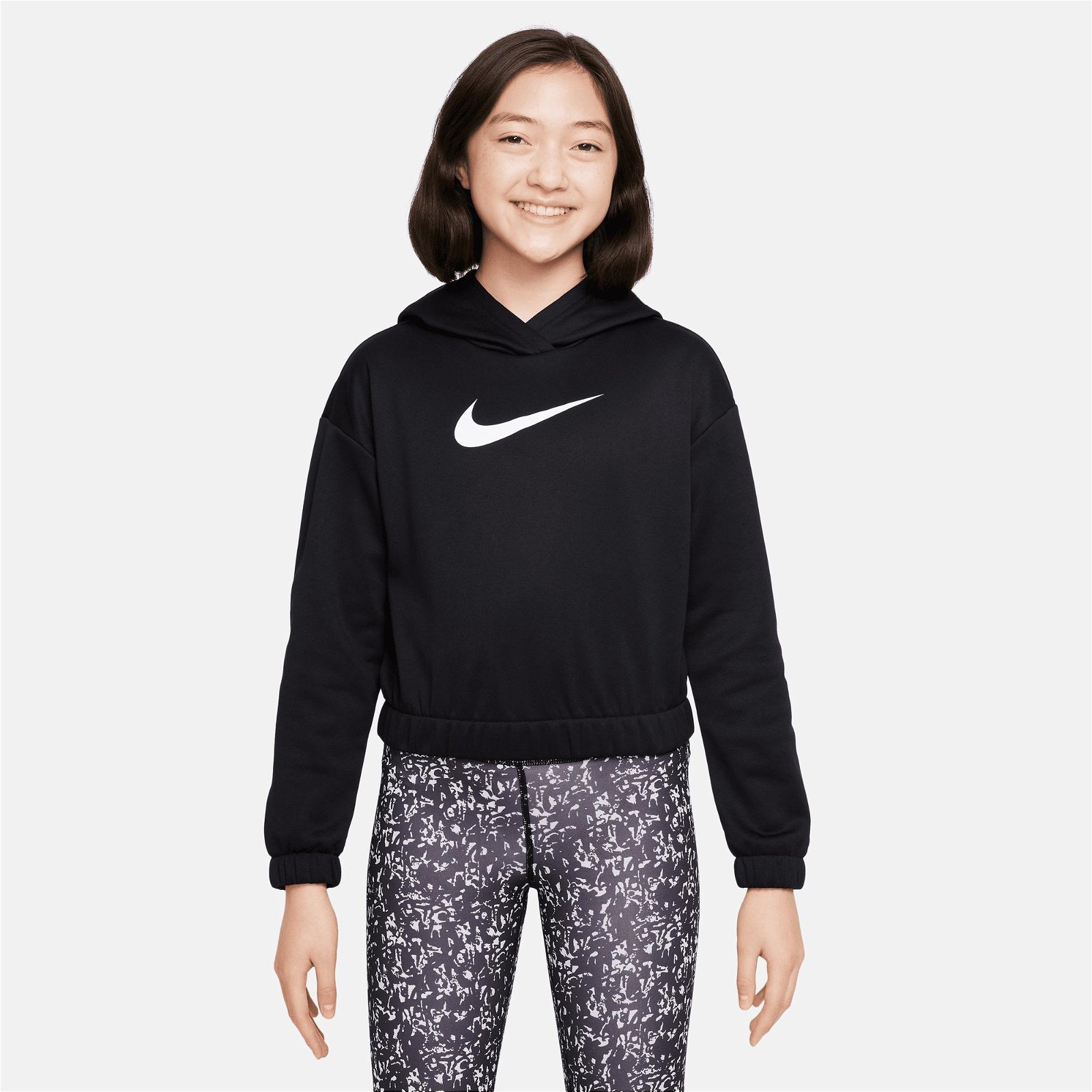 Nike Therma-FIT Hoodie Çocuk Siyah Sweatshirt