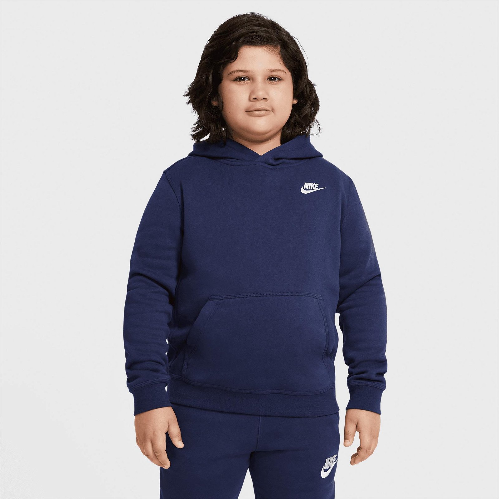 Nike Sportswear Hoodie Club Çocuk Lacivert Sweatshirt