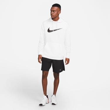  Nike Dri-FIT Hoodie Swoosh Erkek Beyaz Sweatshirt