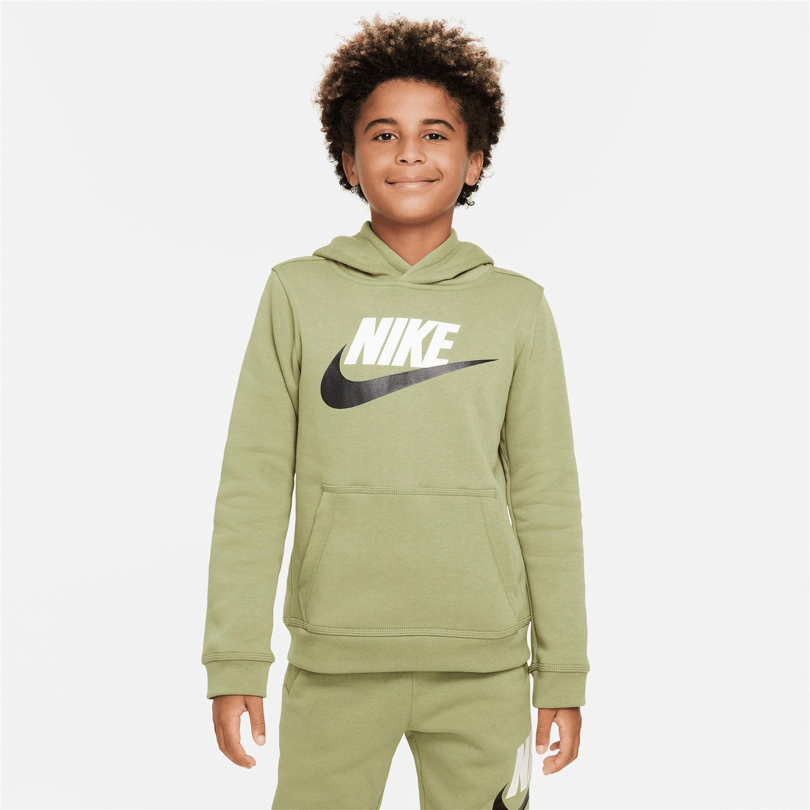 Nike Sportswear Club + Hbr Çocuk Yeşil Sweatshirt