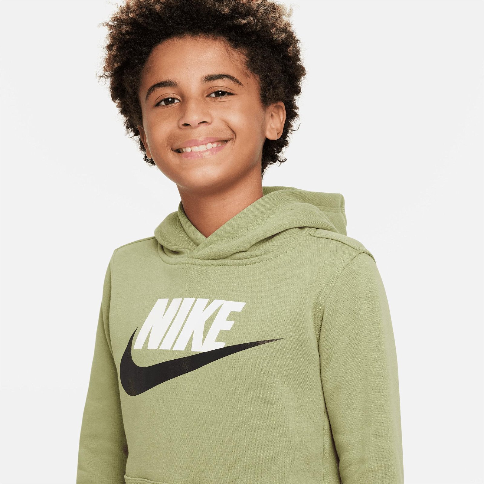 Nike Sportswear Club + Hbr Çocuk Yeşil Sweatshirt