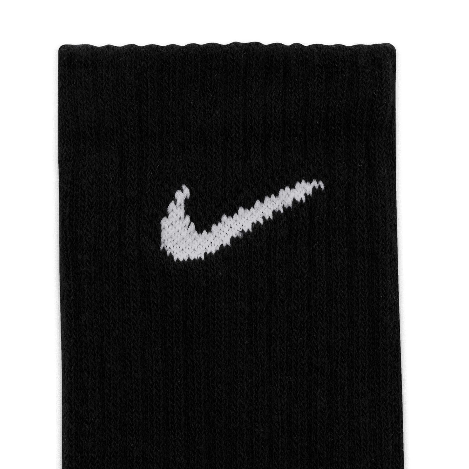Nike Everyday Crew 3'lü Unisex Siyah Çorap
