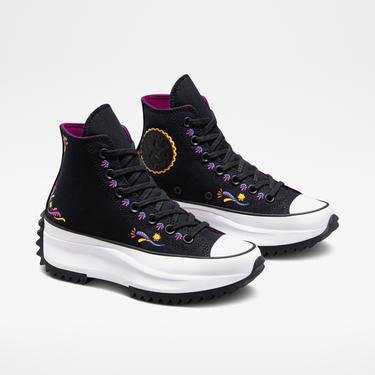  Converse Day Of The Dead Run Star Hike Kadın Siyah Sneaker