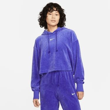  Nike Sportswear Mod Crop Po Kadın Mavi Sweatshirt