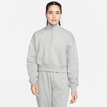  Nike Sportswear Phoenix Fleece Crop Kadın Gri Sweatshirt