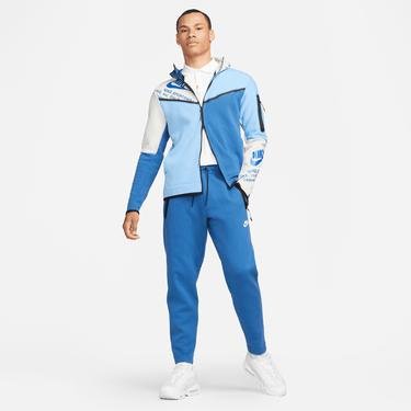  Nike Sportswear Tech Fleece Full Zip Hoodie Erkek Mavi Sweatshirt