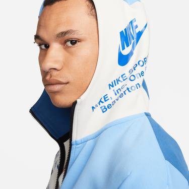  Nike Sportswear Tech Fleece Full Zip Hoodie Erkek Mavi Sweatshirt